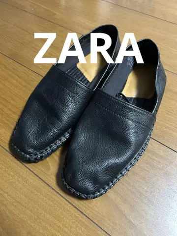 ZARA 자라 가죽 슬립온 에스파드리유 사이즈 25.0cm 남성용