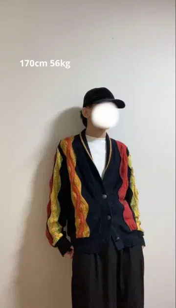 웨이브 3D 니트 카디건
