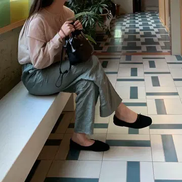 IENA LA BOUCLE 린넨 모슬린 이지 슬랙스
