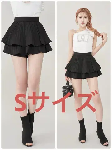 Darich 다리치 내로우 플리츠 티어드 미니 스커트 S 사이즈