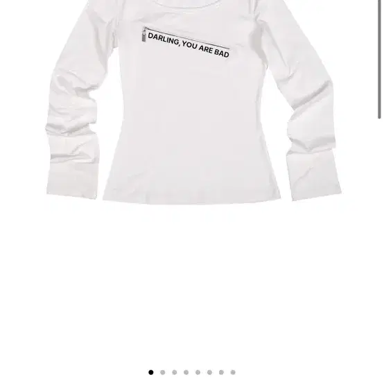 Darling Ur Bad Unzipped Logo T-shirt White on Bunjang Global