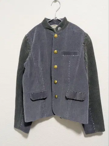 손바느질 가쿠란 코듀로이 자켓 코트 keisukekanda