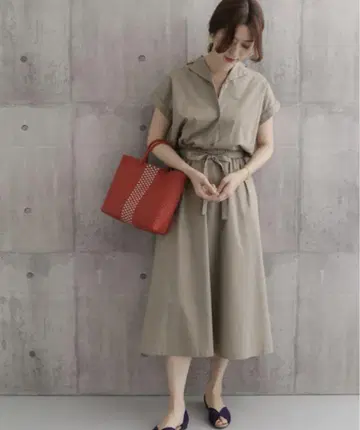 오픈 카라 셔츠 원피스 URBAN RESEARCH DOORS 새상품급