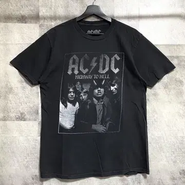 ACDC 티셔츠 블랙 밴딩 티셔츠