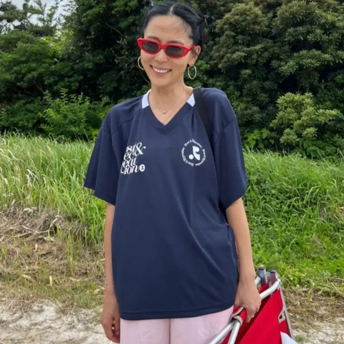 【Rest & Recreation】★人気★RR V-NECK JERSEY TOP★2 COLORS Rest & Recreation】☆人気☆RR V-NECK JERSEY TOP☆2 COLORS