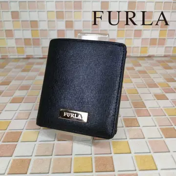 A01 FURLA 훌라 가죽 컴팩트 지갑 접이식 지갑