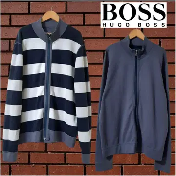 구매 5만 엔 HUGO BOSS 휴고보스 리버서블 지퍼 후드티 XL
