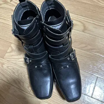 요스케 YOSUKE 숏부츠 여성용 6cm 힐 블랙
