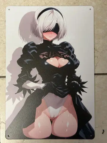 니어 오토마타 2B 브리키 간판