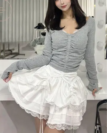 Darich 랜덤 프릴 미니 스커트