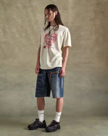 안데르손 벨 하트 메시지 티셔츠