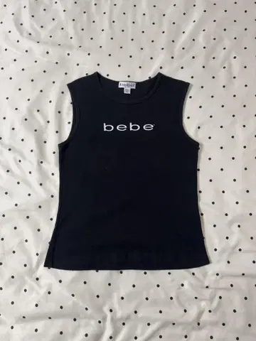 bebe 슬리브리스 피치 T 그런지 y2k 헤이세이 갸루