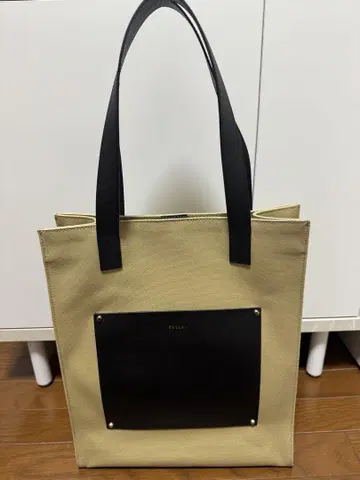 CULLNI 쿠르니 토트 가죽 포켓 캔버스