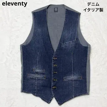데님 eleventy 베스트 이탈리아제 인디고 베스트 수트