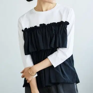 르쿨 블랑 뷔스티에 도킹 풀오버