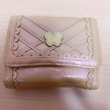 ANNA SUI 안나수이 접이식 지갑 단종 핑크 베이지