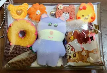 가챠 파우치 곰 토끼 빵 도넛 바스켓 백