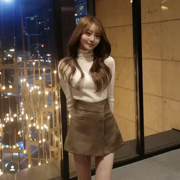 ZARA 어시멘틀리 스코트 큐롯 미니 스커트