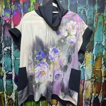 coral 코랄 하이넥 반팔 튜닉 size LL