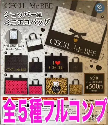 CECIL McBEE 쇼핑백 스타일 미니 에코백 가챠 세실 맥비