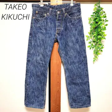 TAKEO KIKUCHI 다케오 키쿠치 데님 청바지 소가죽 2