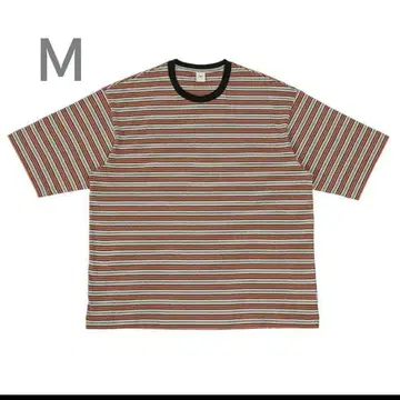 OVY 멀티 보더 티셔츠 Multi Border M 오렌지