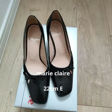 marie claire 블랙 리본 포함 펌프스 22cm E