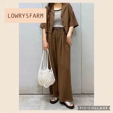 LOWRYS FARM 노르만디 린넨 와이드 팬츠 로리즈팜