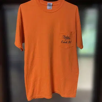 GILDAN PCHS Fishing Team 티셔츠 M 오렌지