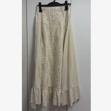 구제 의류 레이스 롱 스커트