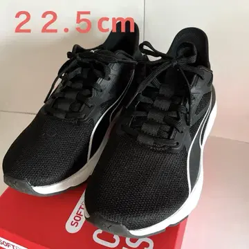 푸마 SOFTRIDE 블랙 스니커즈 사이즈 22.5cm