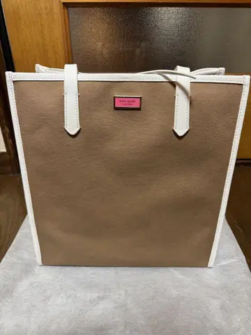 kate spade 브라운 화이트 토트백