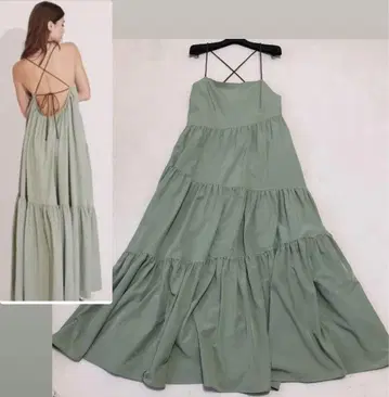 ALEXIA STAM Tiered Dress 롱 원피스 티어드