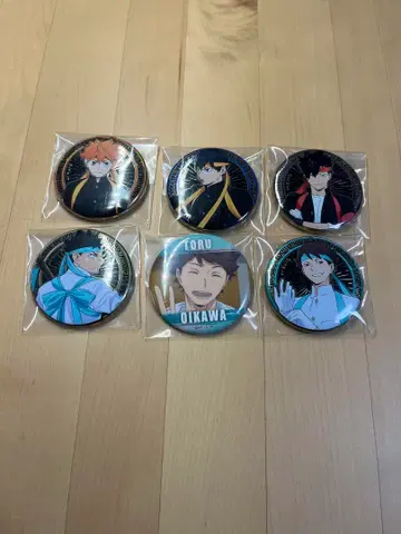 하이큐!! 알티 메탈 배지 컬렉션 응원단 캔뱃지 6개 세트