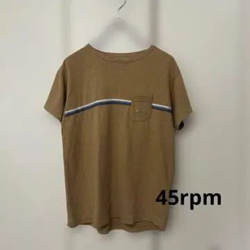 45rpm 미니 포켓 티셔츠 자수 로고
