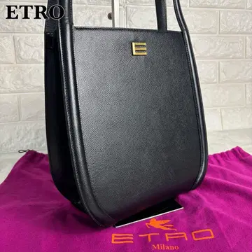 ETRO 에트로 숄더백 핸드백 올 가죽 블랙 검정