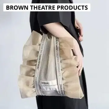 BROWN THEATRE PRODUCTS 별주 메쉬 프릴 신발 가방