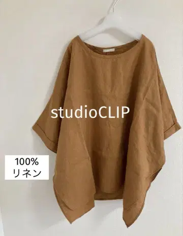 studioCLIP 스튜디오 클립 100% 린넨 튜닉 블라우스