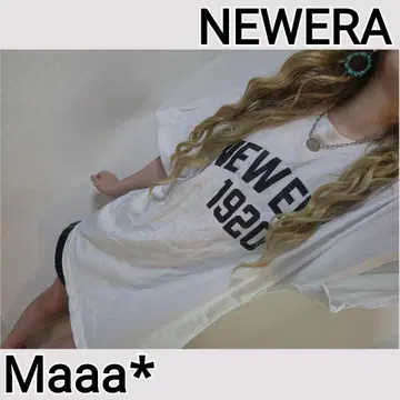 뉴에라 NEWERA 오버 사이즈 로고 티셔츠