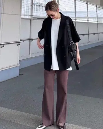 CIAOPANIC TYPY 깔끔한 실루엣 리브 팬츠