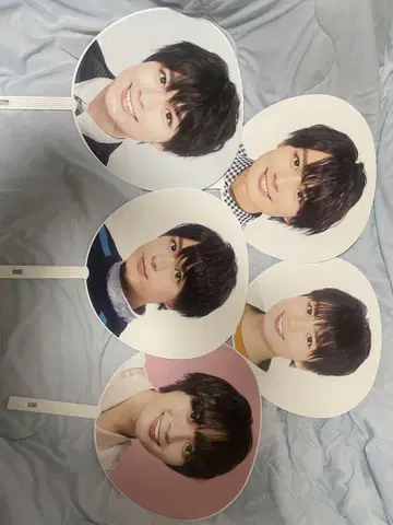 나니와 단시 오니시 류세이 부채 5개 세트