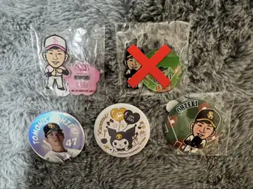 소프트뱅크 호크스 오제키 선수 캔뱃지 아크릴 스탠드 세트 와카타카 가챠