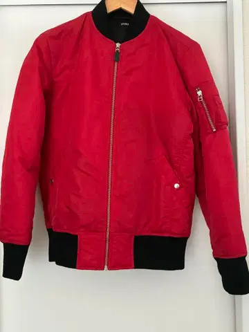 SPNNS 스핀스 자켓 빨간색 블루종 MA-1 M 사이즈 남성용 사이즈