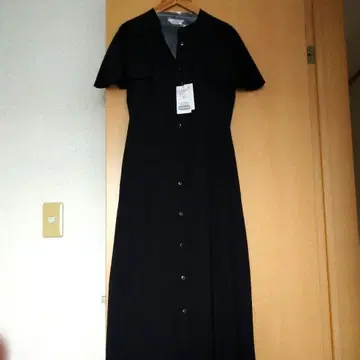 La Totale 반팔 롱 원피스 38 네이비