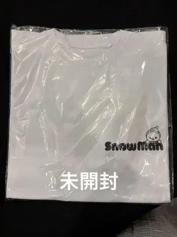 SnowMan 로고 ver. 화이트 티셔츠 Snow World 스노우맨