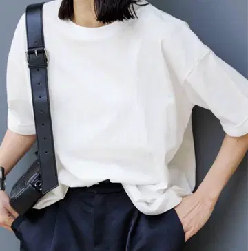 JOURNAL STANDARD 화이트 천축 티셔츠 반팔