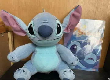 스티치 봉제 인형 약 25cm 책받침 포함