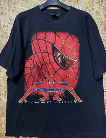 스파이더맨 티셔츠 L 사이즈 블랙