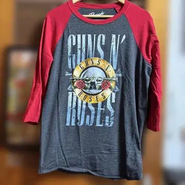 GUNS N'ROSES 7부 소매 티셔츠 건즈 앤 로지즈 기무라 타쿠야