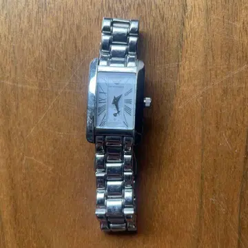 Emporio Armani 시계 스퀘어 실버